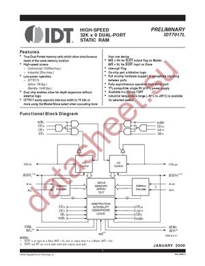 IDT7017L20PF datasheet  